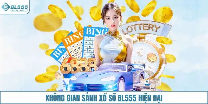 Không gian sảnh xổ số BL555 hiện đại