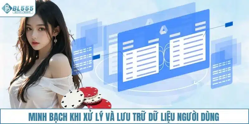Minh bạch khi xử lý và lưu trữ dữ liệu người dùng
